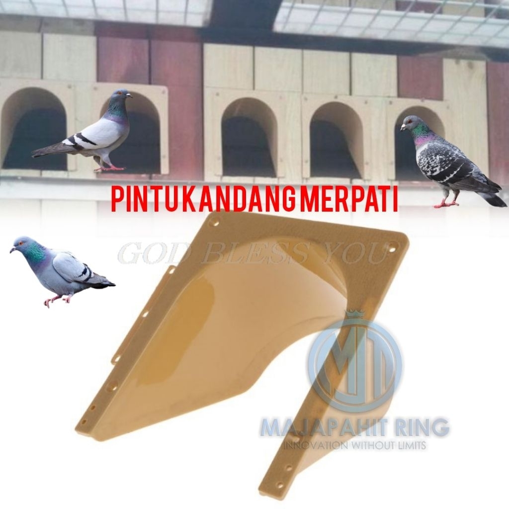 burung Pintu Kandang Pengganti 15.2*12.8cm Rumah C2 Sarang Burung Plastik Penghalang Pintu Masuk Mer