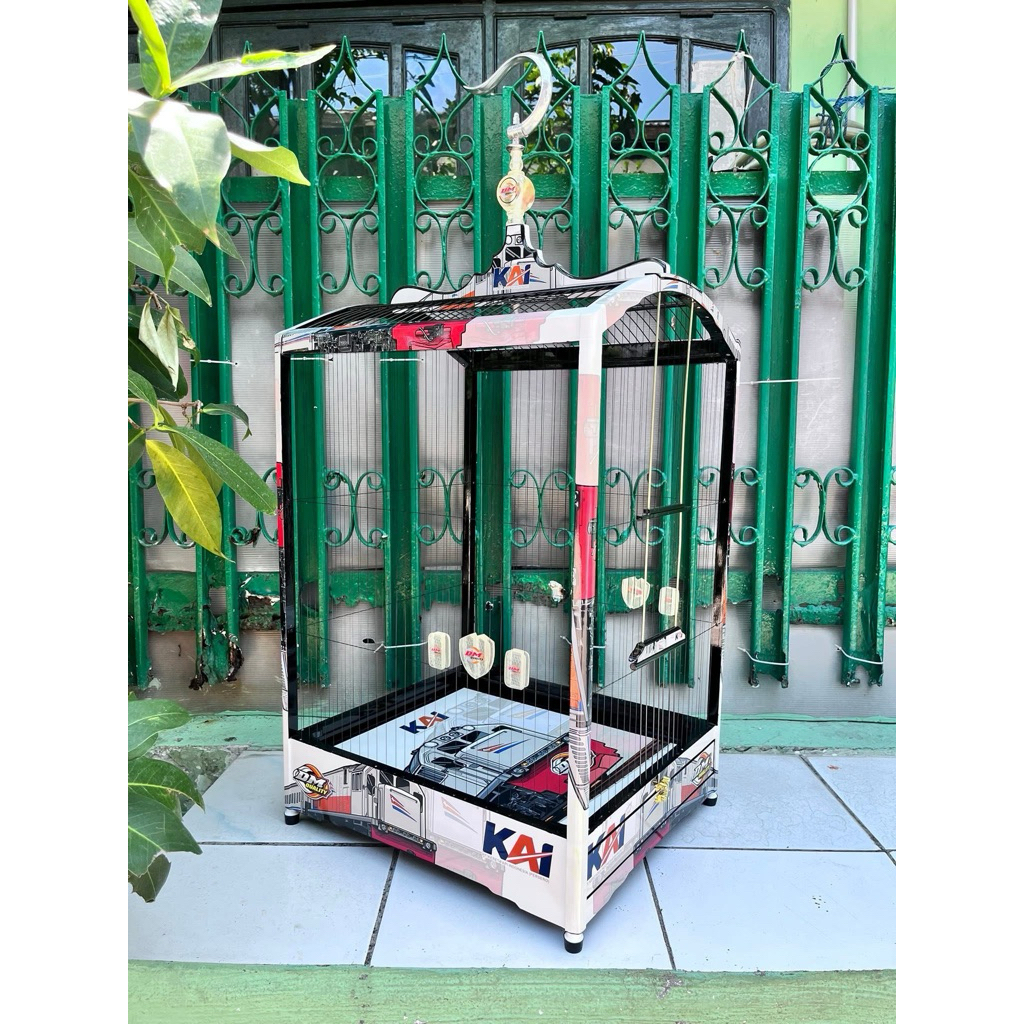 Sangkar Water Decal Ruji Senar khusus Kenari Canary kirim via gojek sby