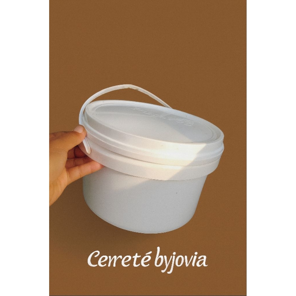 ember putih bekas cat | 5kg/5literan | ember putih | ember tempat cupang