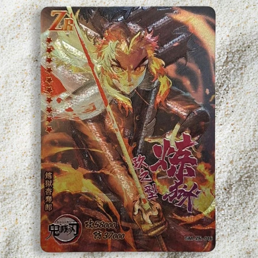 Kartu CCG Demon Slayer Card Expert Kyojuro Rengoku ZR
