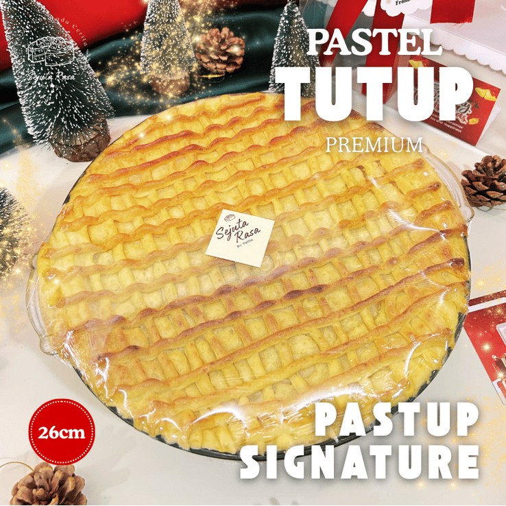 Parcel Pastel Tutup Signature Premium 26cm – Hampers Cake Natal Pastup Mangkok Kaca Large Surabaya