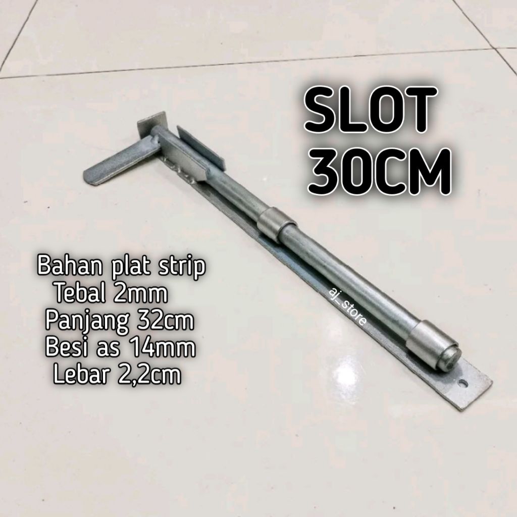 Slot Grendel 30cm Kunci Pintu Pagar Besi Dan Kayu Ornamen Aksesoris pagar besi