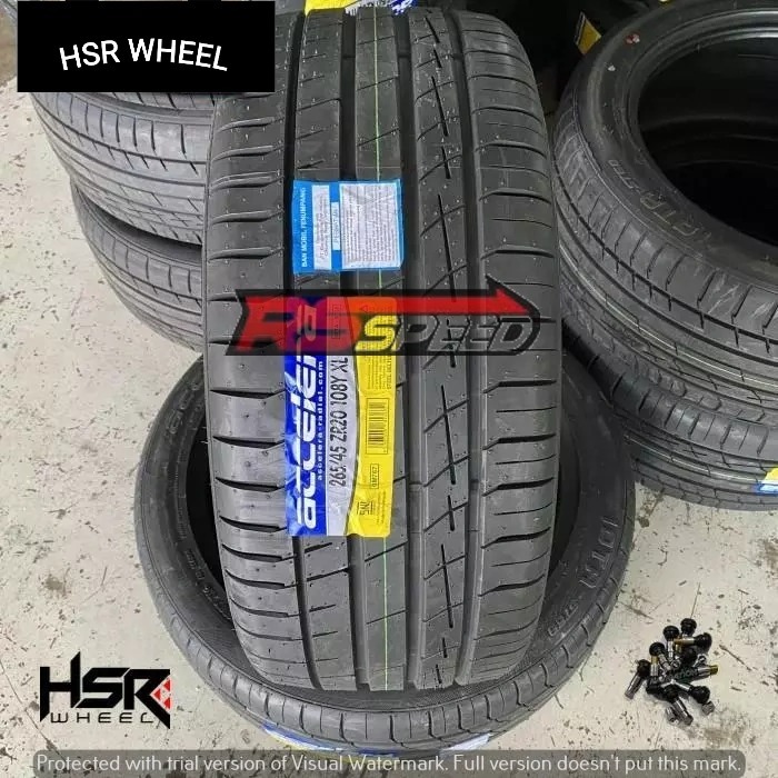 BAN MOBIL TAPAK LEBAR RING 20 UKURAN 265 45 R20 MEREK ACCELERA IOTA ST68 BAN TUBLES R 20 265/45