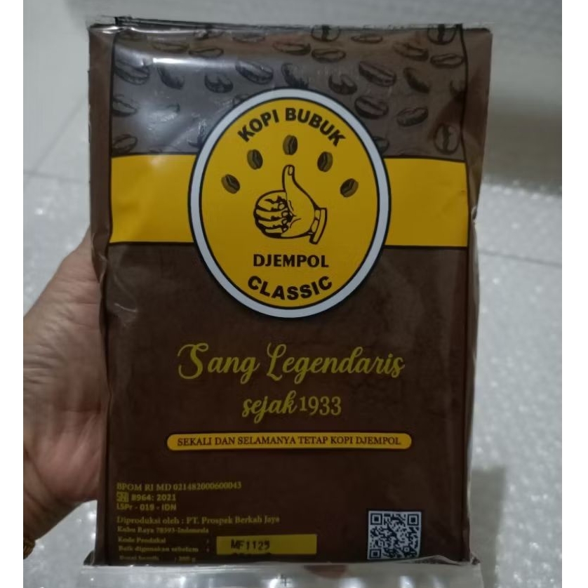 Kopi Djempol Classic (500g) Kopi Bubuk Asli Cap Djempol / Kopi Jempol Khas Pontianak / Kopi Legendar