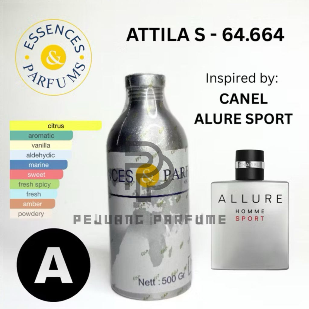 BIBIT ATTILA S 64.664 ESSENCES GRADE A | INSPIRED BY ALUR SPORT | 100% BIBIT ESSENCES 100ml REPACK 5