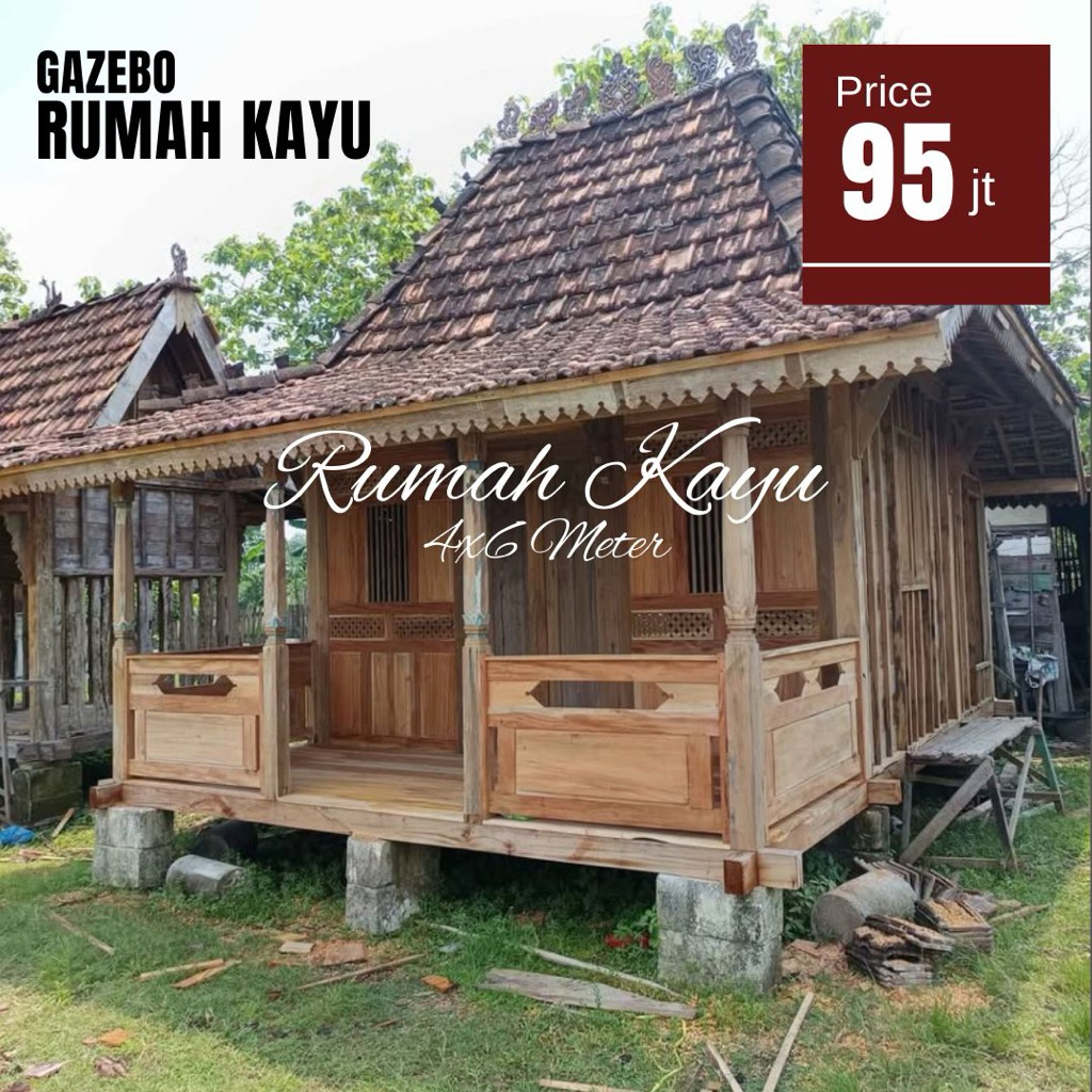 Rumah Joglo Jawa Kayu Jati Tua
