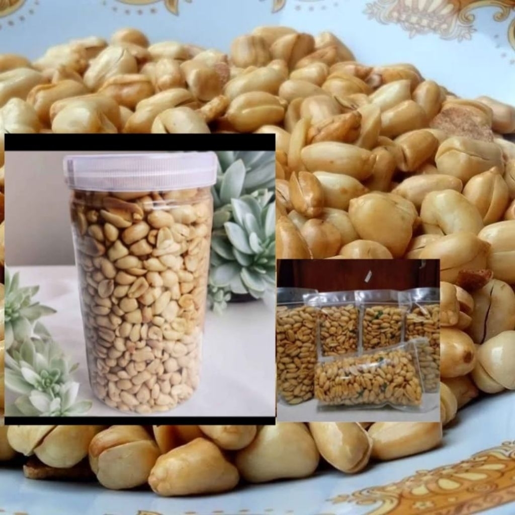 kacang bawang goreng toples 1000g