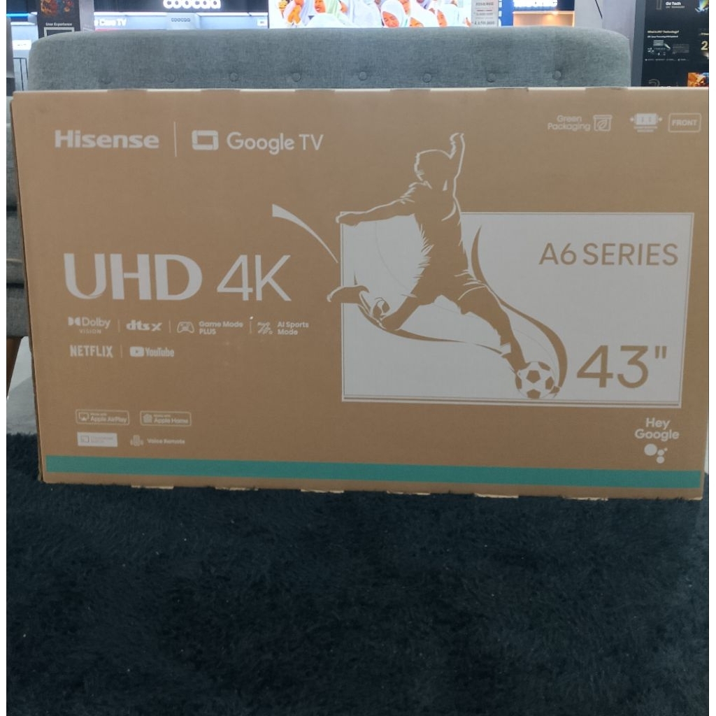 Hisense TV 43 inch - Google 4K  - 43A65N