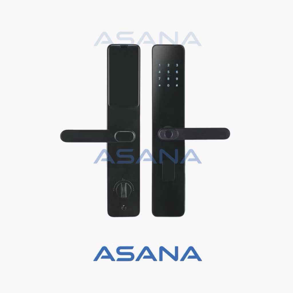 ASANA Hido -  KUNCI PINTU digital Smart Fingerprint Doorlock Card Digital Code Security Electronic L
