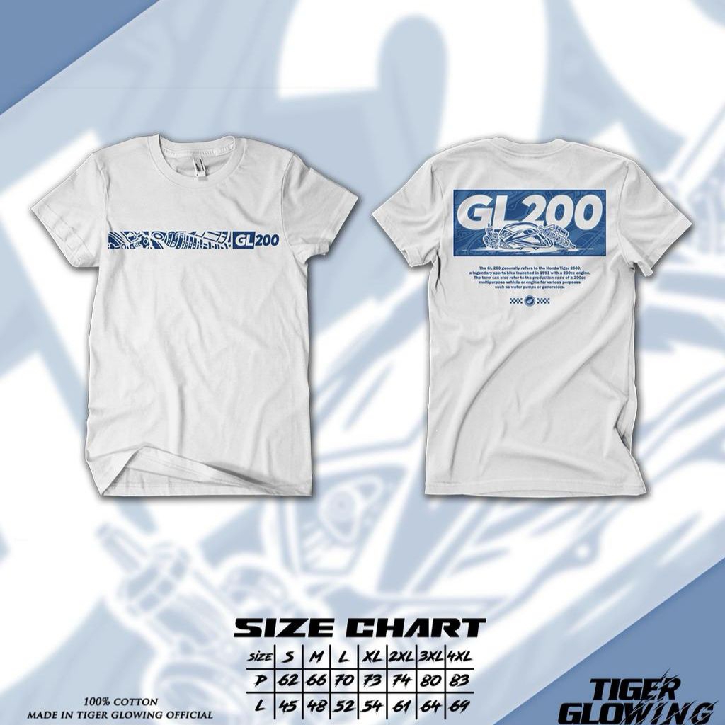 KAOS GL 200 ORIGINAL || TERBARU KAOS TIGER MURAH GL 200 V2
