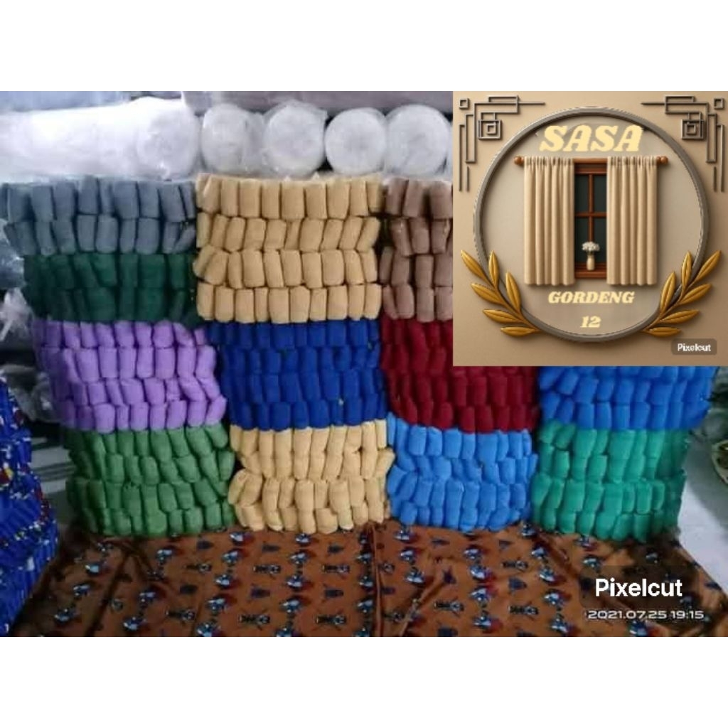 Gorden Vanesa Gorden Plisket Tinggi 250Cm Dan Tinggi 300Cm