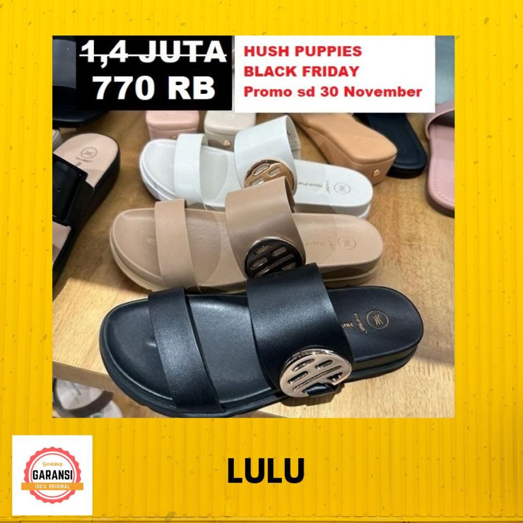 Sandal Hush Puppies Wanita seri LULU 100% Original Store