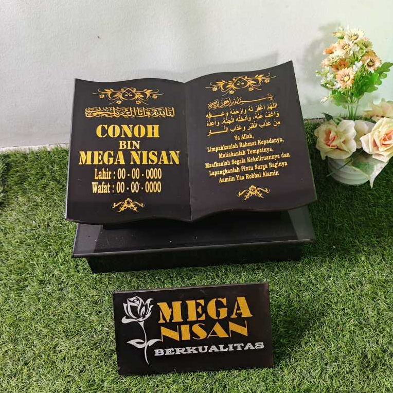 BATU NISAN GRANIT TILE( 30X40)BATU KUBURANMAESAN GRANIT TILE TERMURAH+PACKING KAYU