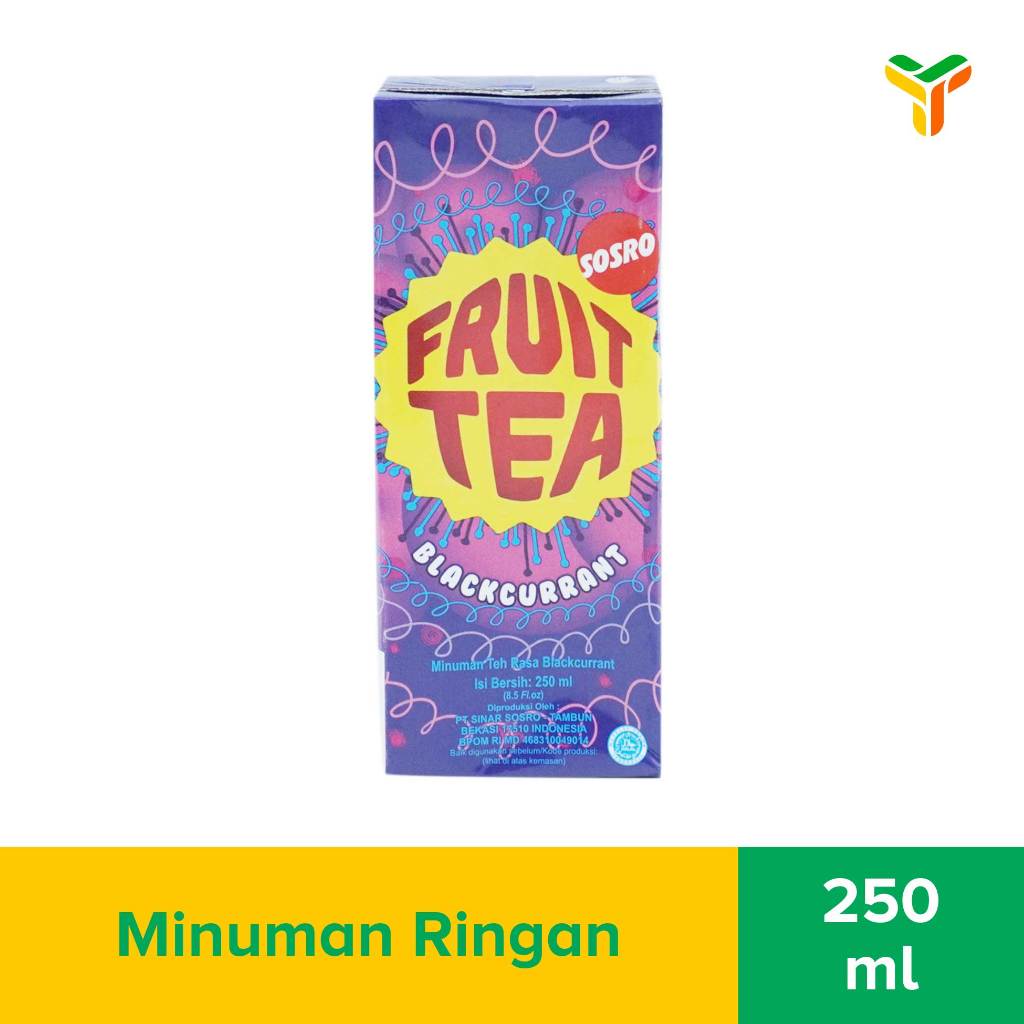 Sosro Fruit Tea Blackcurrant 250 Ml