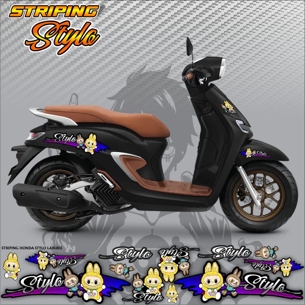 STRIPING STYLO GRAFIS ANIME LABUBU / STIKER STYLO LABUBU / STRIPING HONDA STYLO