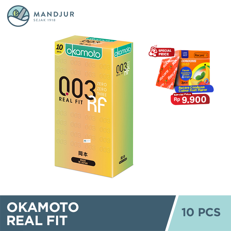Kondom Okamoto 003 Real Fit 10 Pcs