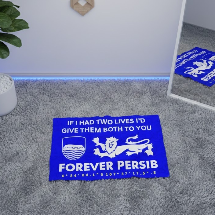 BENDERA PERSIB - Forever Persib | Flag Persib Bandung | 150x100cm