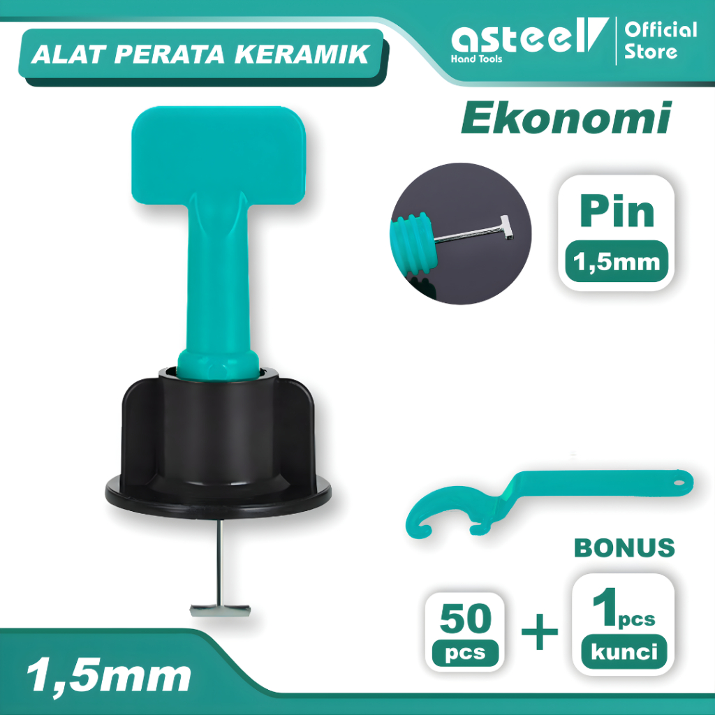 ASTEEL Alat Perata Keramik Perata Granit Tipe Putar  Pin 1.5mm murah Tile Leveling Keramik Tile Leve