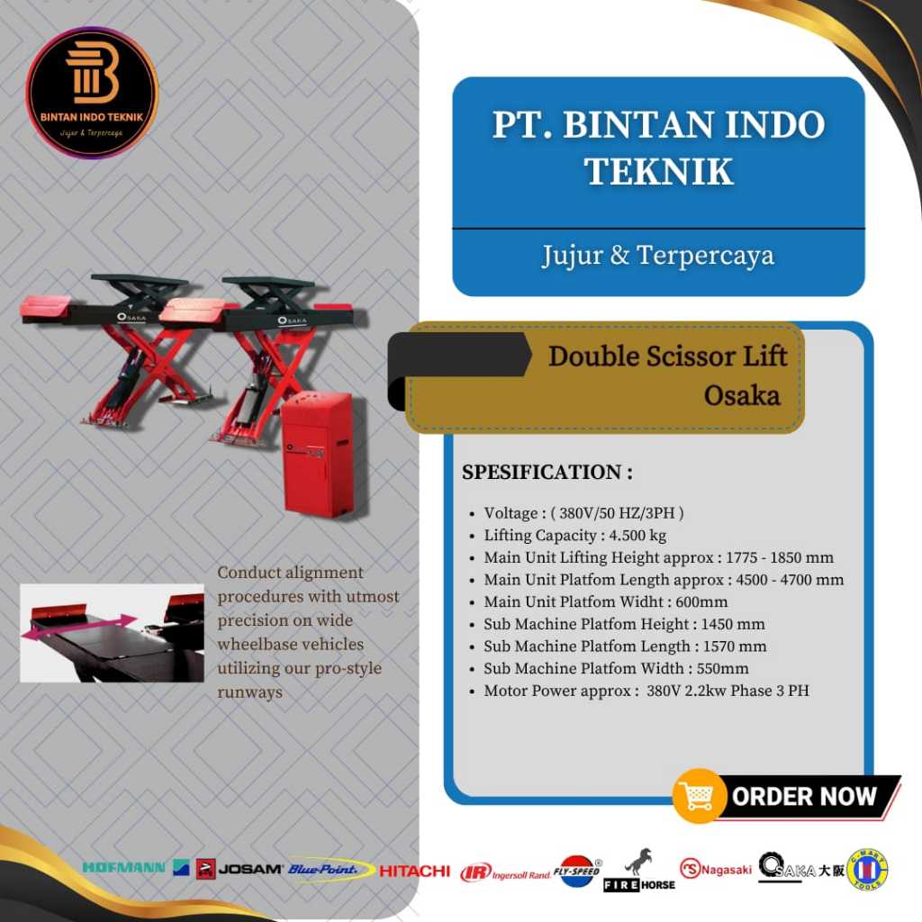 OSAKA DOUBLE SCISSOR LIFT
