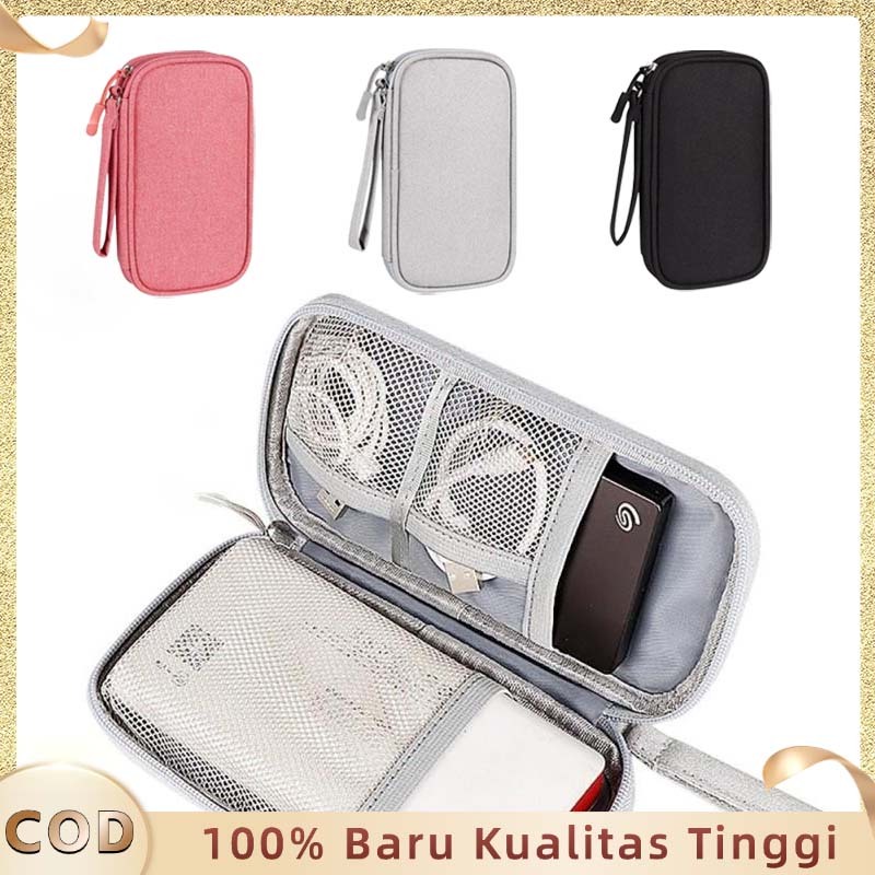 Tempat Charger Pouch Pouch Kabel Organizer Tas Powerbank Dan Handphone Kabel Pouch