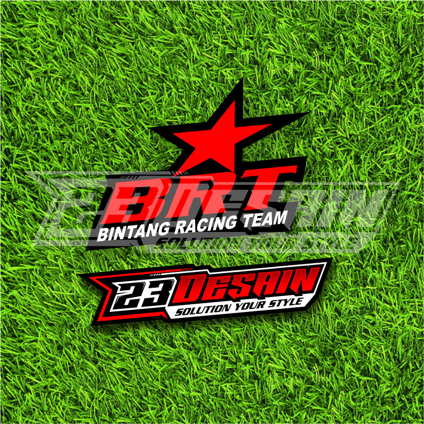 STIKER BRT RACING STIKER BRT BINTANG RACING TEAM