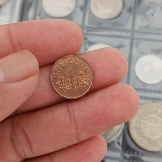 KOIN KUNO UNIK ANTIK SINGAPURA 1CENT TAHUN 1996