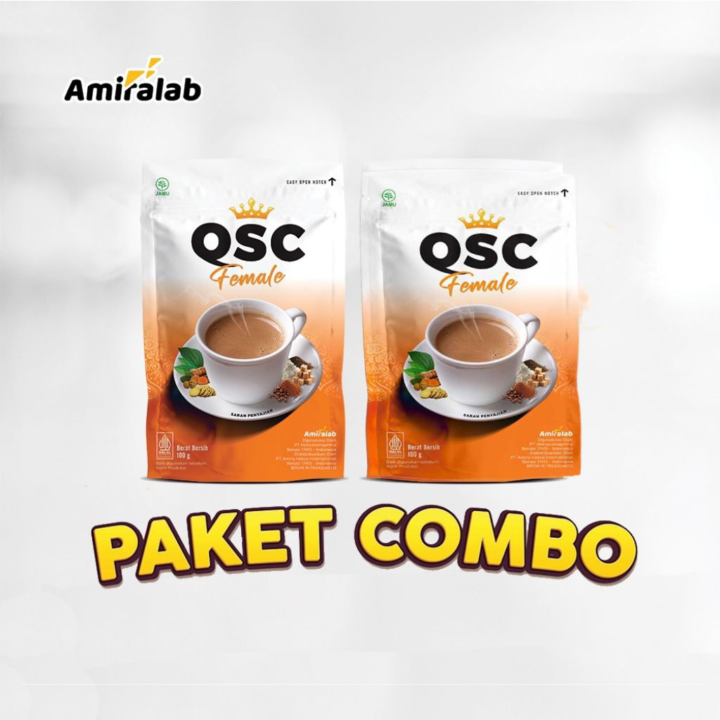 [ISI 2] AMIRALAB QSC Female Coffee 100g by Amiralab Official - Minuman Kopi Pelancar Menstruasi Wani