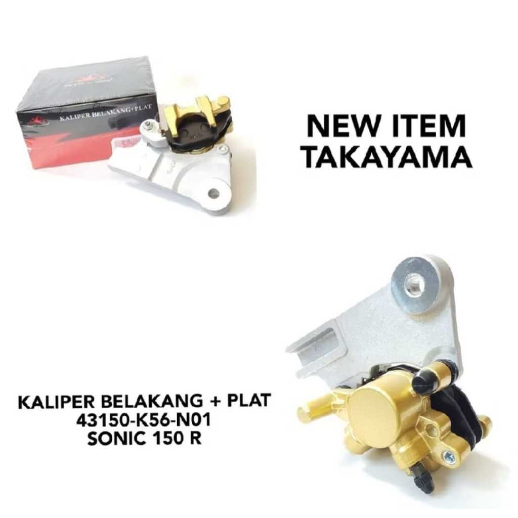 KALIPER CAKRAM BELAKANG PLUS PLAT SONIC 150 TAKAYAMA