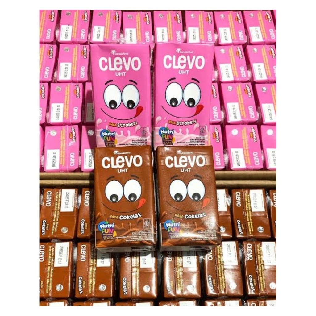 Susu UHT Clevo Strawberry 115ml/pcs