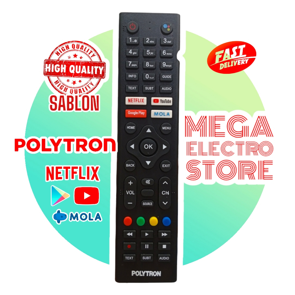 REMOTE TV POLYTRON SMART ANDROID
