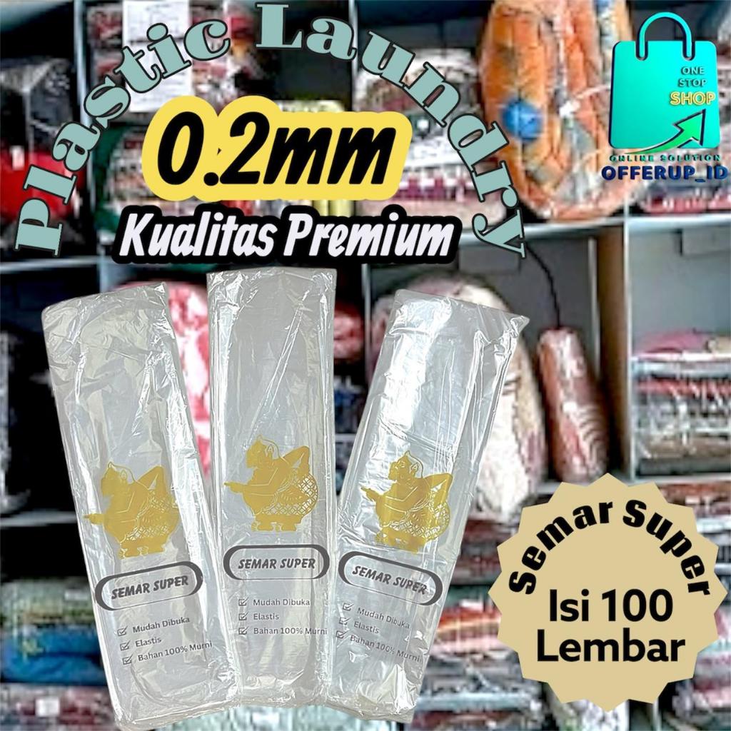 PLASTIK LAUNDRY BENING KILOAN 0.2MM KUALITAS PREMIUM 100 LEMBAR SEMAR SUPER