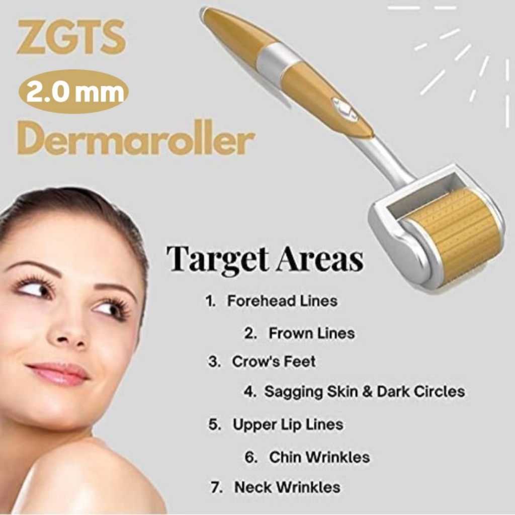 DERMAROLLER ZGTS TITANIUM 192 NEEDLES GOLD