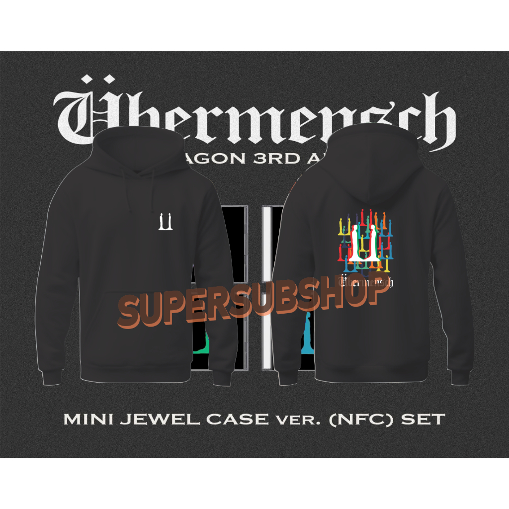HOODIE KPOP G-DRAGON UBERMECNH MERCH G-DRGAON TERBARU