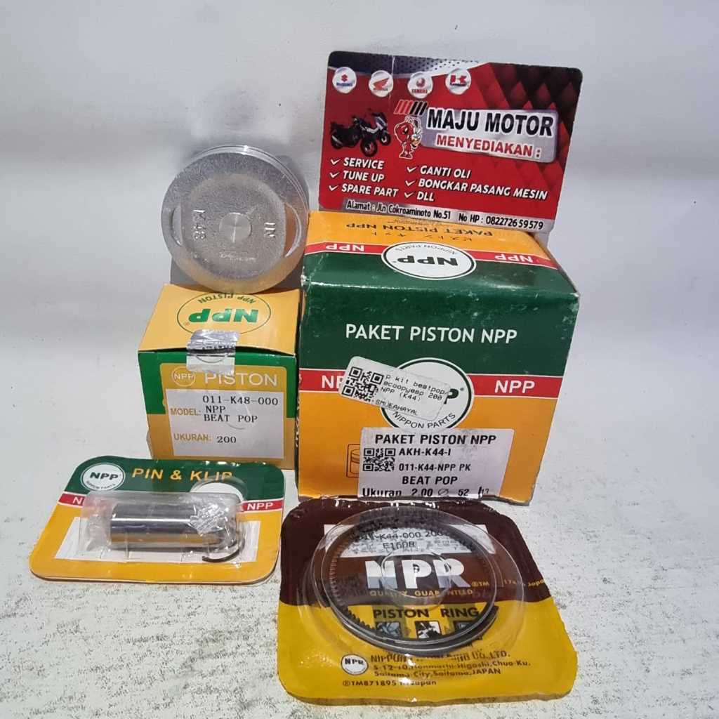 NPP Beat PoP EsP Fi Injeksi K44 Piston Seher Set Kit STD 25 50 75 100 125 150 175 200