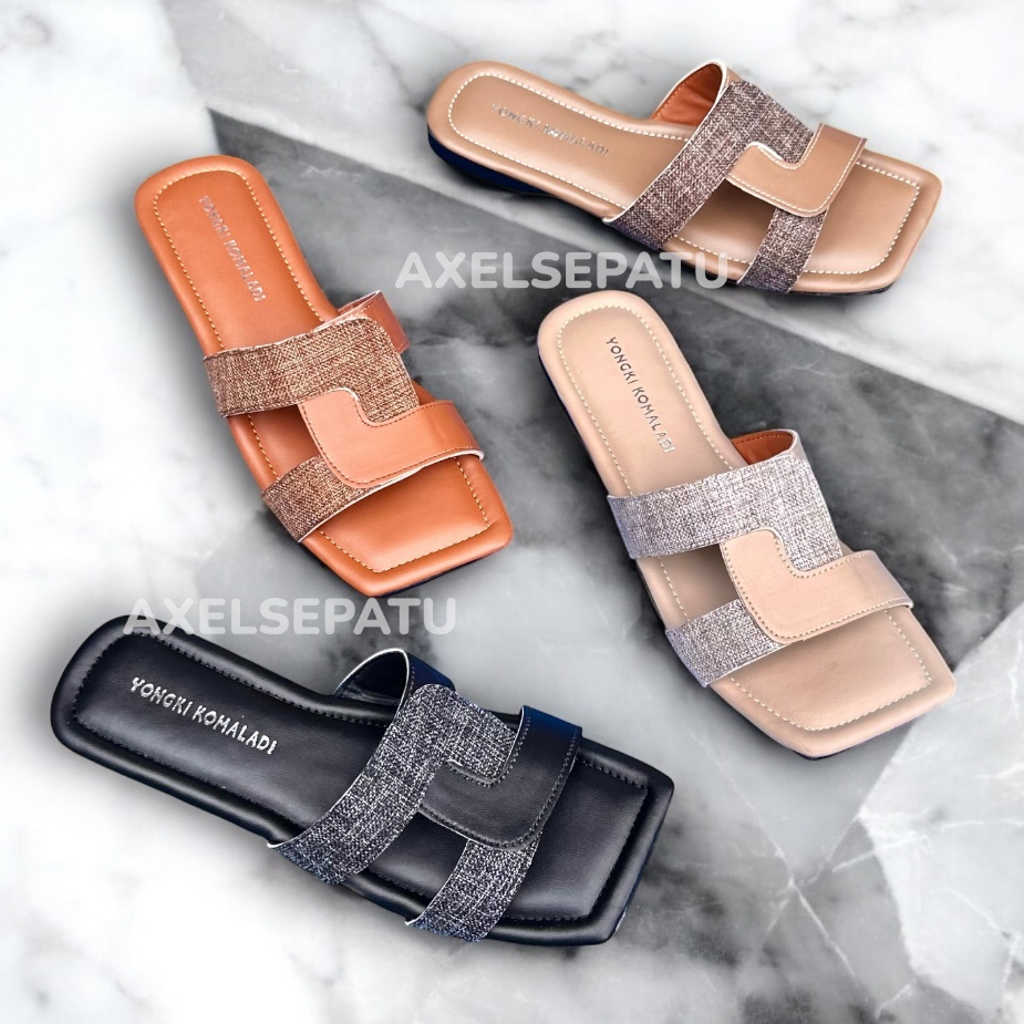Sandal Wanita Flat Teplek Simple Alas Empuk
