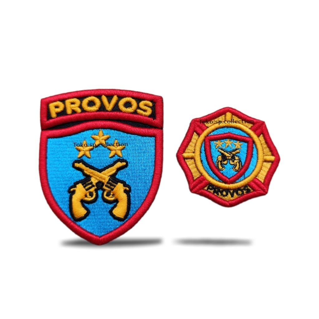 ATRIBUT POLRI – LOGO PROVOS / RODA PROVOS BORDIR TIMBUL 3MM