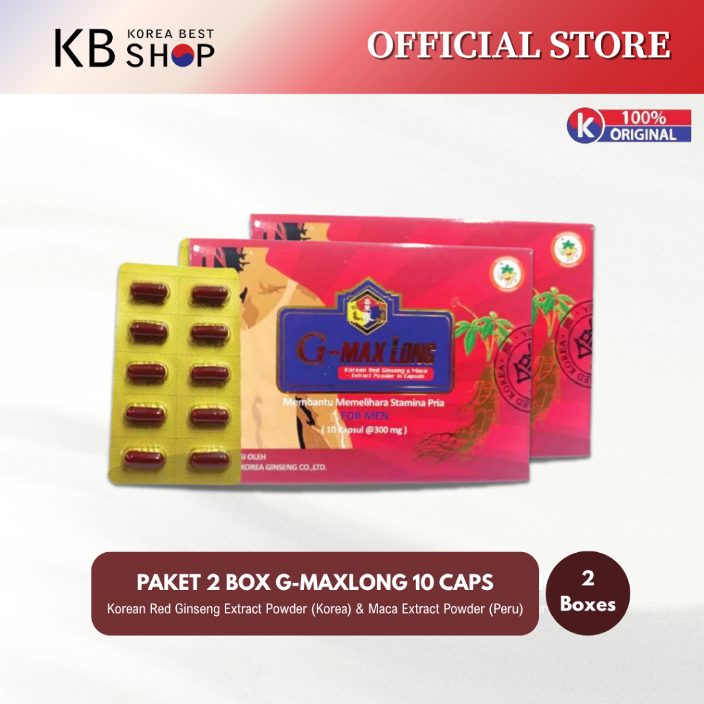 Paket 2 Box KOREAN RED GINSENG G-MAXLONG