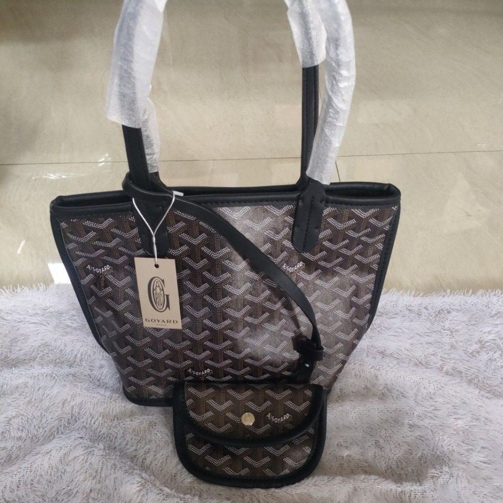 tas tote bag goyard hitam