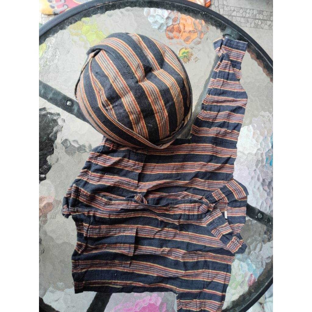 (preloved) set blangkon tedak siten anak laki laki 3m
