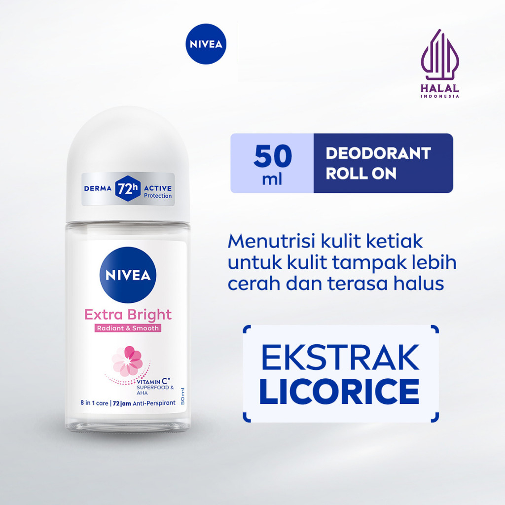 Nivea Extra Bright Radiant &Smooth Deodorant Spray & Roll On