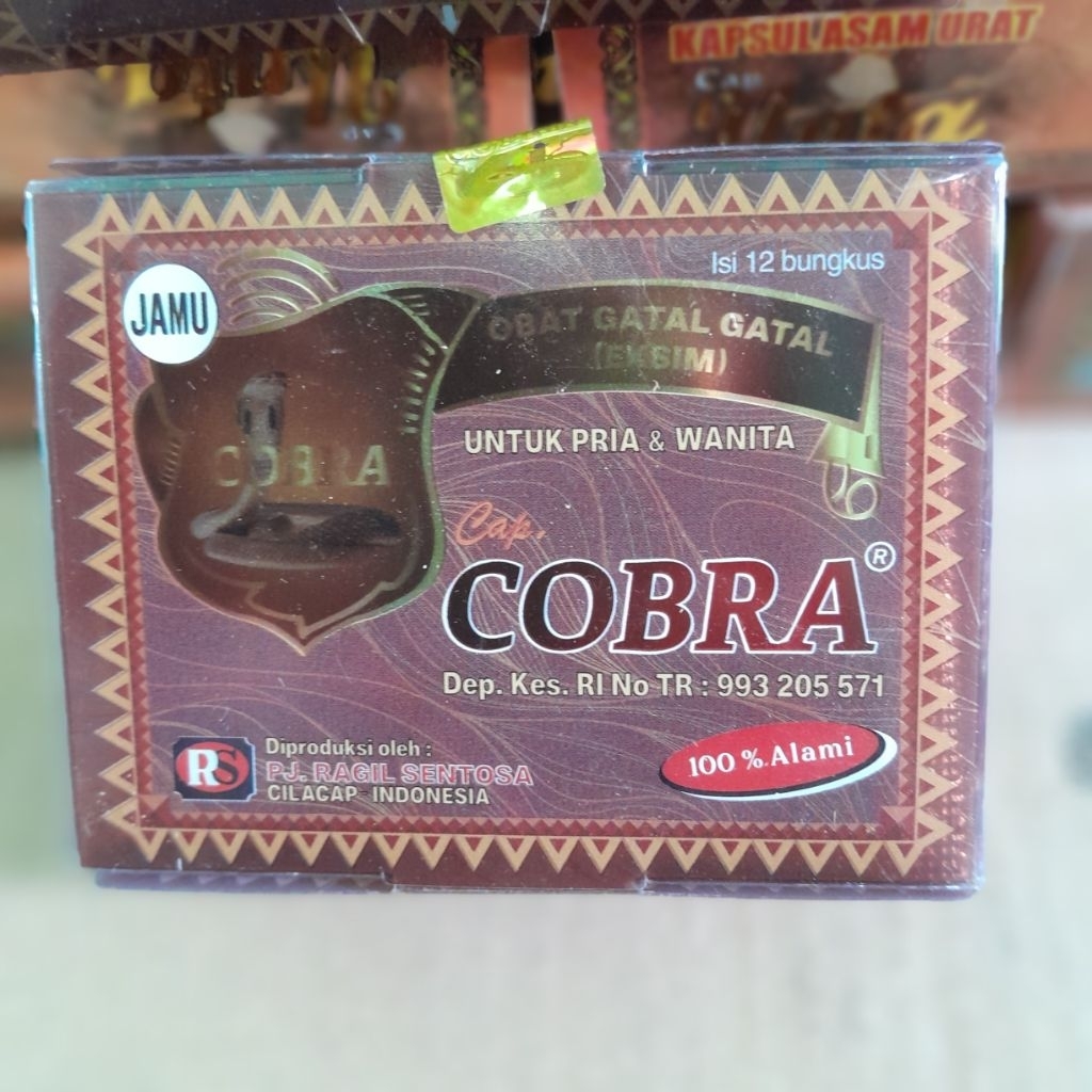 cobra jamu serbuk untuk gatal original isi 20 sachet