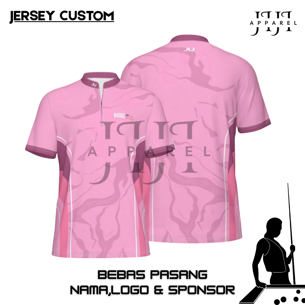 JERSEY BILLIARD FULL PRINTING BEBAS CUSTOM JERSEY OALHRAGA PRIA WANITA UNISEX JERSEY SPORT ATASAN OA
