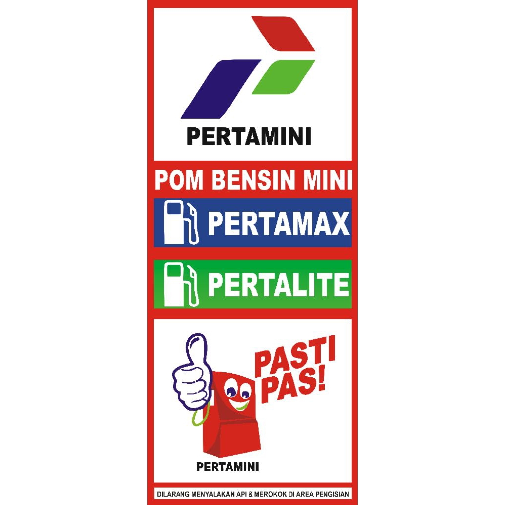 spanduk banner pertamini / pom mini / pom bensin mini
