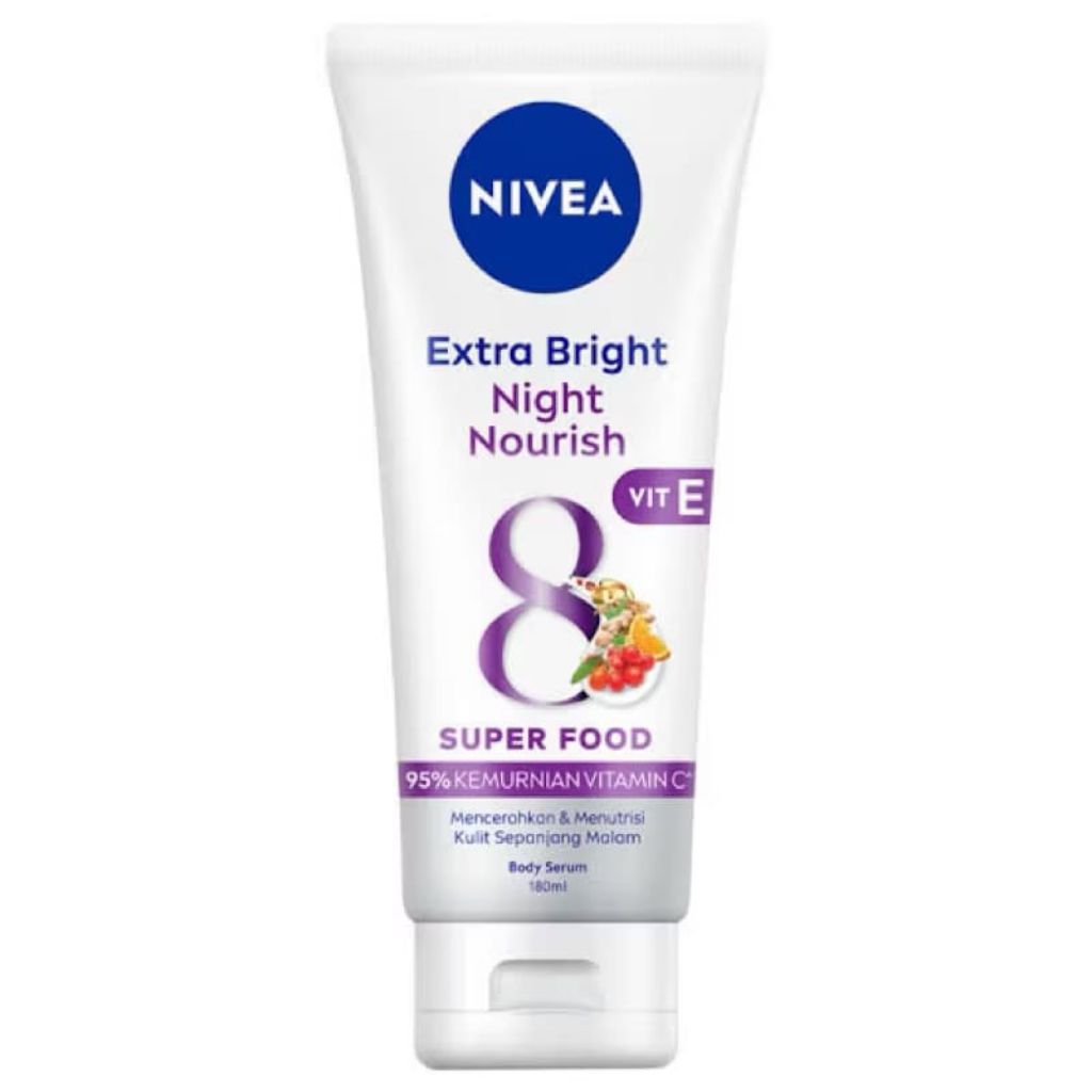 ORIGINAL NIVEA Extra White Night Nourish Body Serum 180 ml - Nivea Body Serum