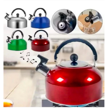 GSE Teko Siul Jumbo 3 Liter Ceret Bunyi Ketel Stainless Steel Bahan Bagus Original Tea dengan Alat D