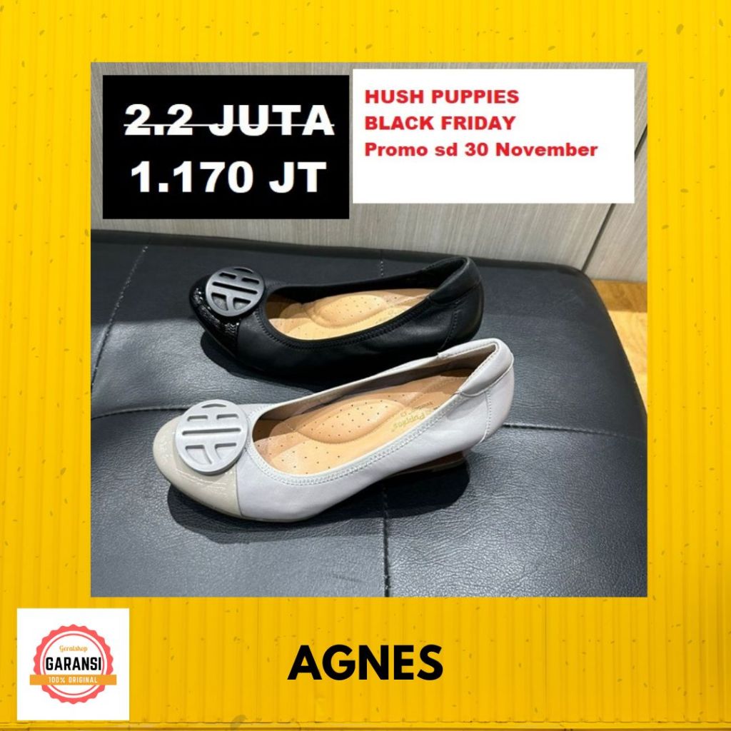 Sepatu Hush Puppies wedges wanita seri AGNES original SALE