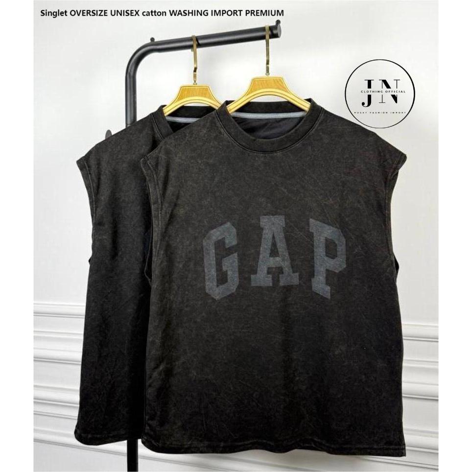Kaos Singlet Oversize GAP Cotton Import Premium. - Singlet Oversize Unisex – ( Jnclothing_  )