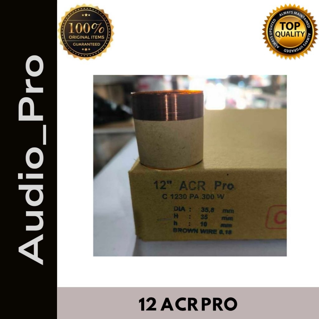 Spul Speaker Voice Coil D= 35,5 mm Canon 12 inch 1230 PA / ACR 10 inch /ACR pro
