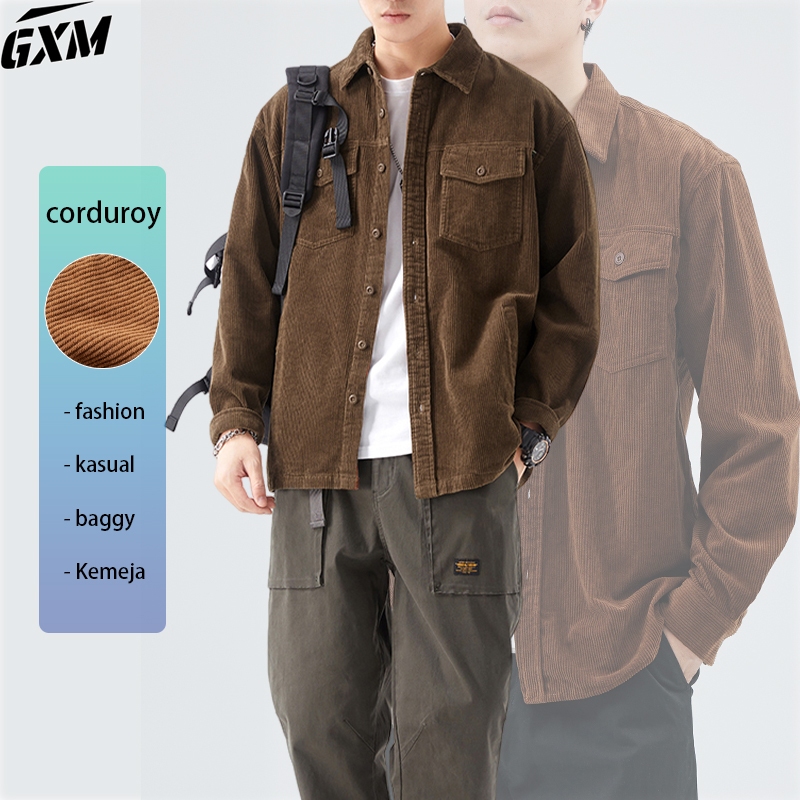 jaket corduroy pria jumbo jaket pria keren jaket trucker work jaket corduroy jaket corduroy erigo ou