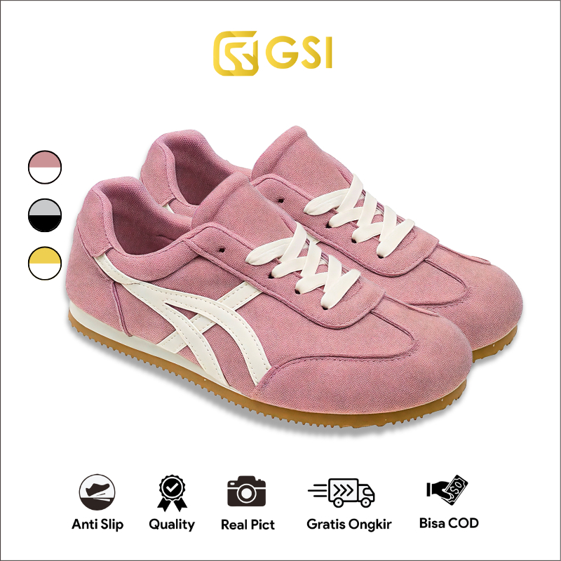 GSI Cassie 1368 Sepatu Sneakers Wanita Casual Sport Olahraga Running Cewek SIZE "37-41"